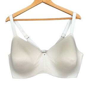 BALI‎ Bra Womens 42DD White T-Shirt Bra Padded Cups Seamless Smooth Underwire